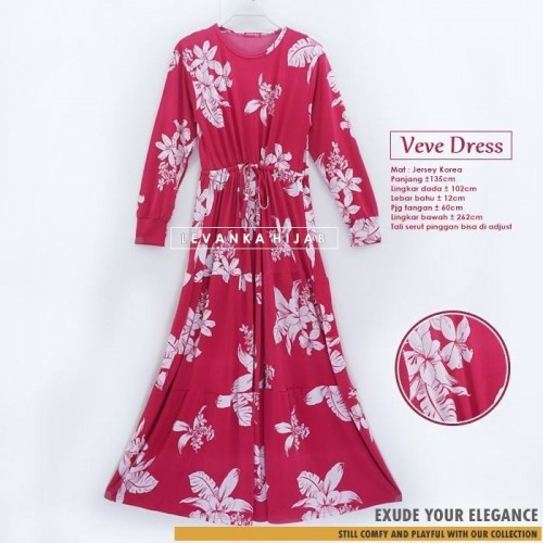 GAd-052 Gamis Tali Pinggang Bertingkat